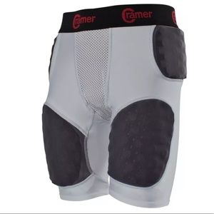 Cramer Thunder 5 Pad Adult Integrated Football Girdle - Hard Thigh Pads Sm